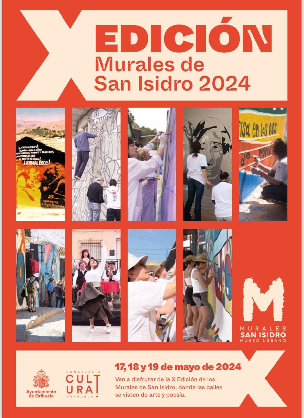 Cartel de la X edición de los Murales de San Isidro
