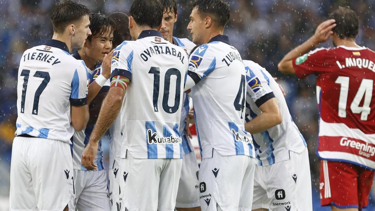 La Real Sociedad suma tres empates, una victoria y una derrota en su actual campaña liguera