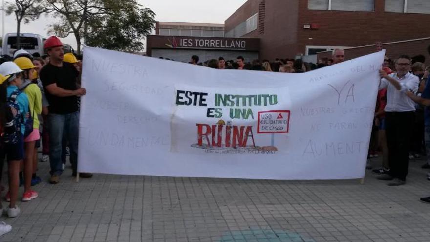 La protesta que se ha celebrado esta mañana.