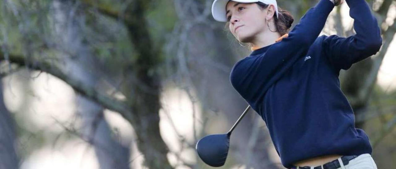 Elena Arias, durante su participación en la final del Lacoste Promesas.