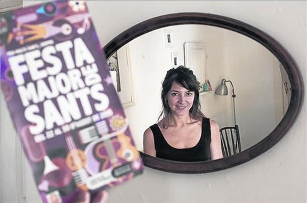 Imatge pop 8 Carla Rossignoli posa amb el seu cartell de festa major. Imatge pop 8 Carla Rossignoli posa amb el seu cartell de festa major.