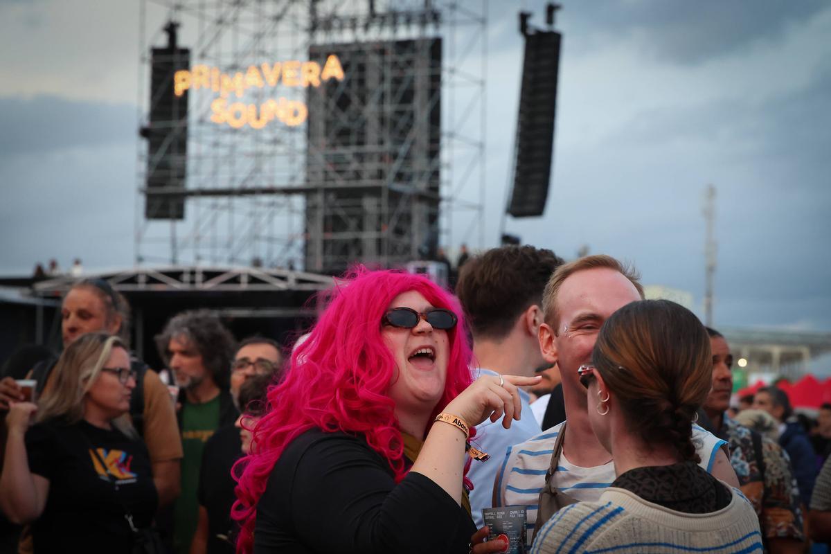 Ambiente del Primavera Sound en la segunda jornada del festival durante los conciertos en el escenario de Estrella Damm. Ambiente del Primavera Sound en la segunda jornada del festival durante los conciertos en el escenario de Estrella Damm.