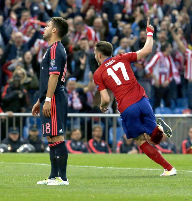 Imágenes del partido entre Atlético y Bayern.