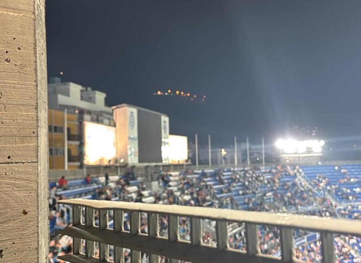 El videomarcador del Heloidoro, sin funcionar.