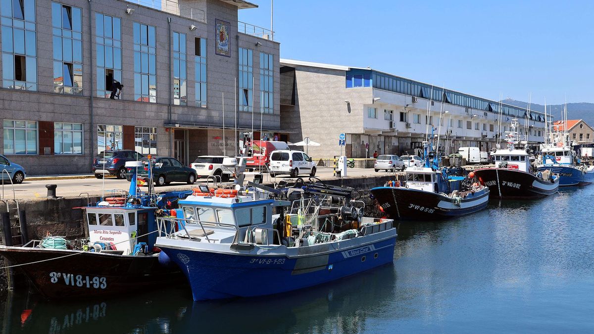 Barcos del cerco atracados en O Berbés este ya pasado mes de agosto.