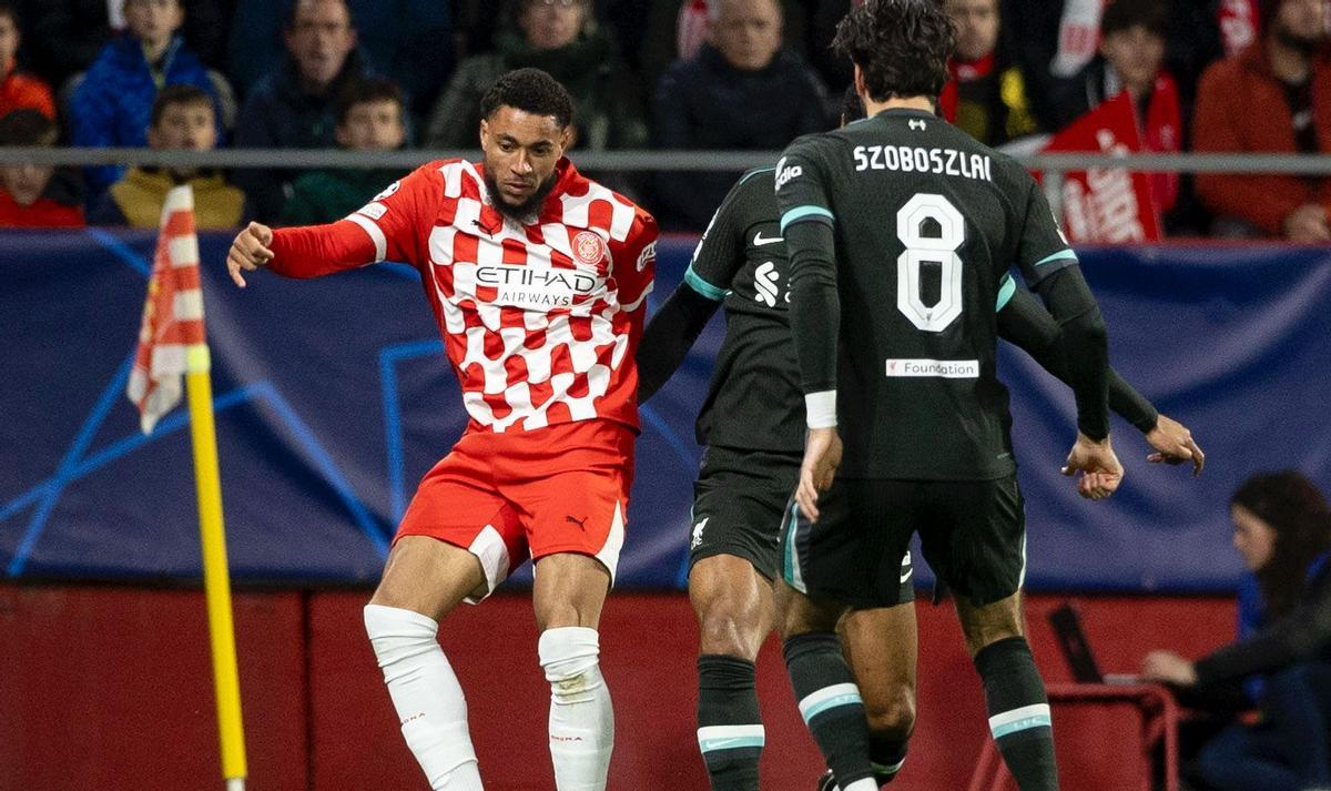 Danjuma, en una acción del partido