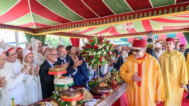 El rei del Marroc, Mohamed VI, presideix una recepció durant la Festa del Tron a finals de juliol.  | MAP / AGÈNCIA MARROQUÍ DE PREMSA