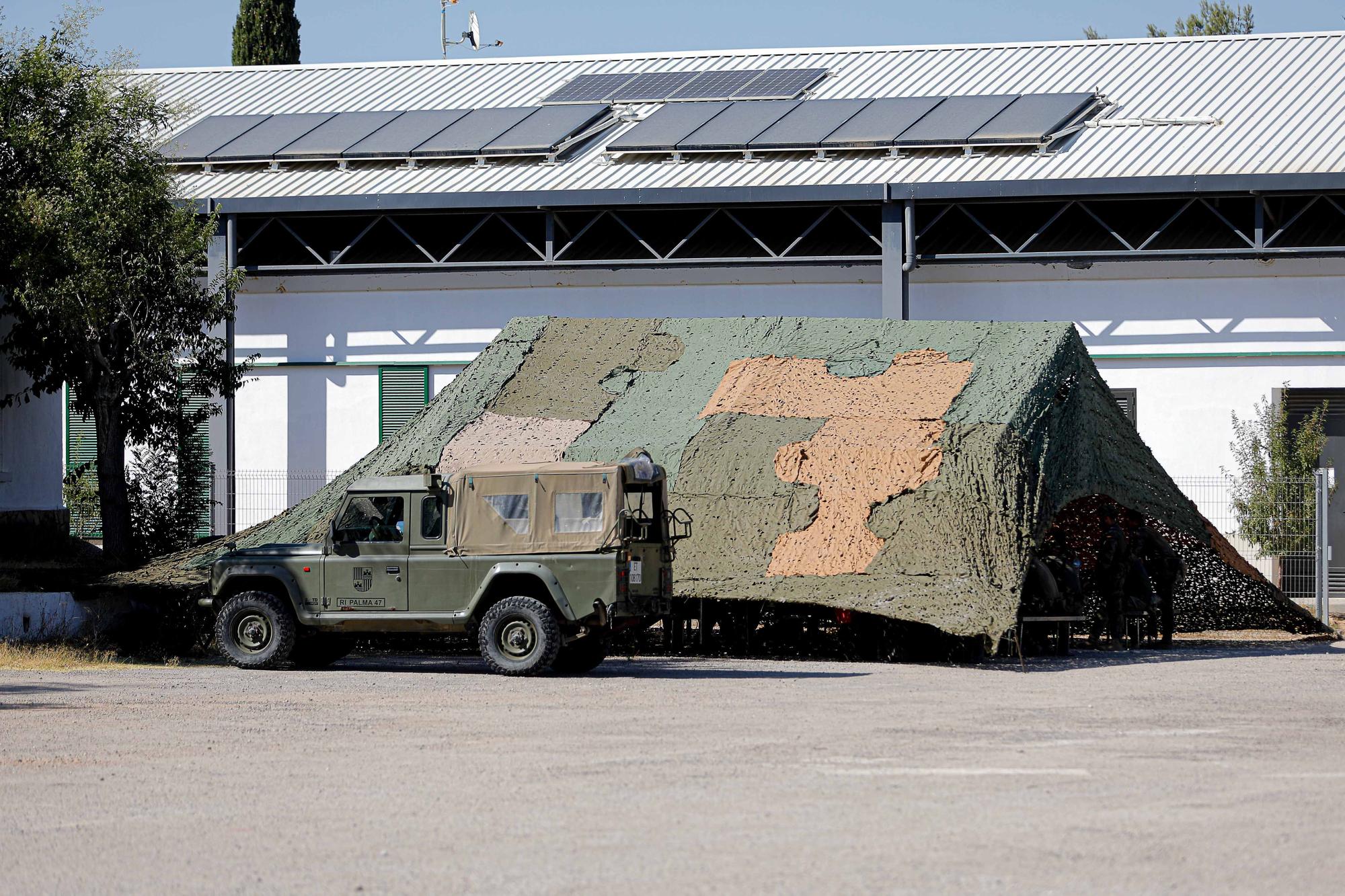 Militares en Ibiza: listos para la acción