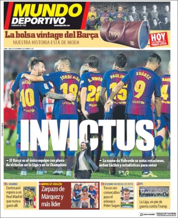 Portadas lunes 25 de septiembre de 2017