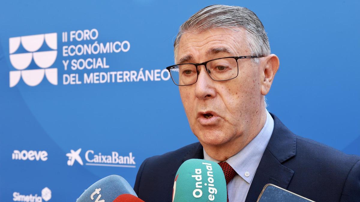 Mario Urrea, presidente de la CHS, durante su intervención en el Foro Económico y Social del Mediterráneo
