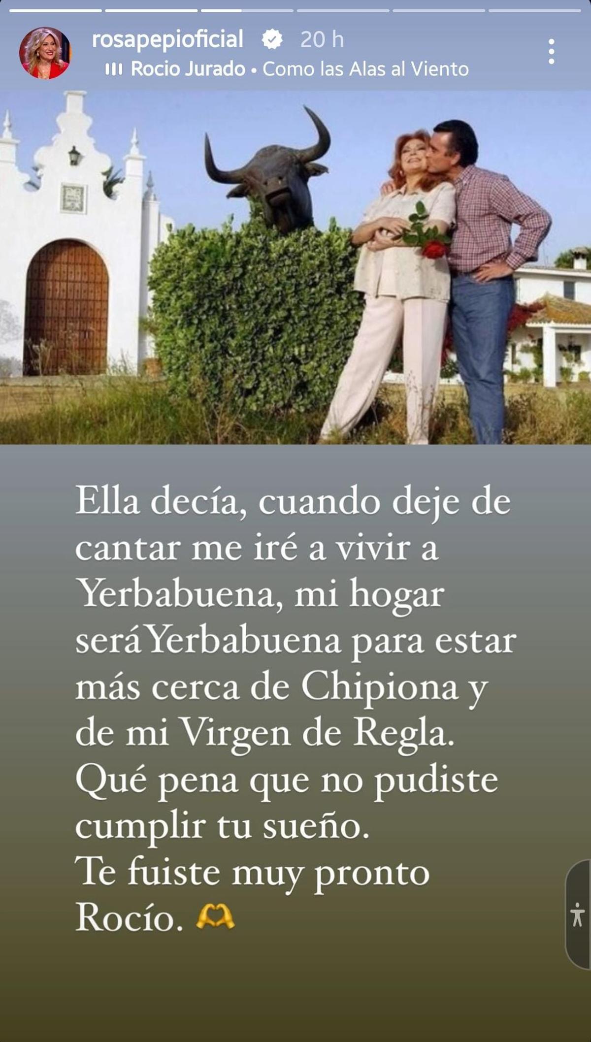 Publicación de Rosa Benito.