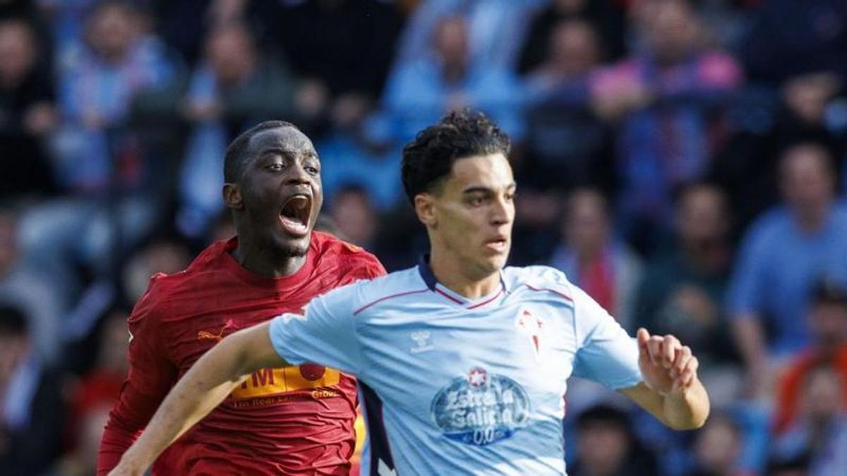 Diakhaby en el tercer gol del Celta