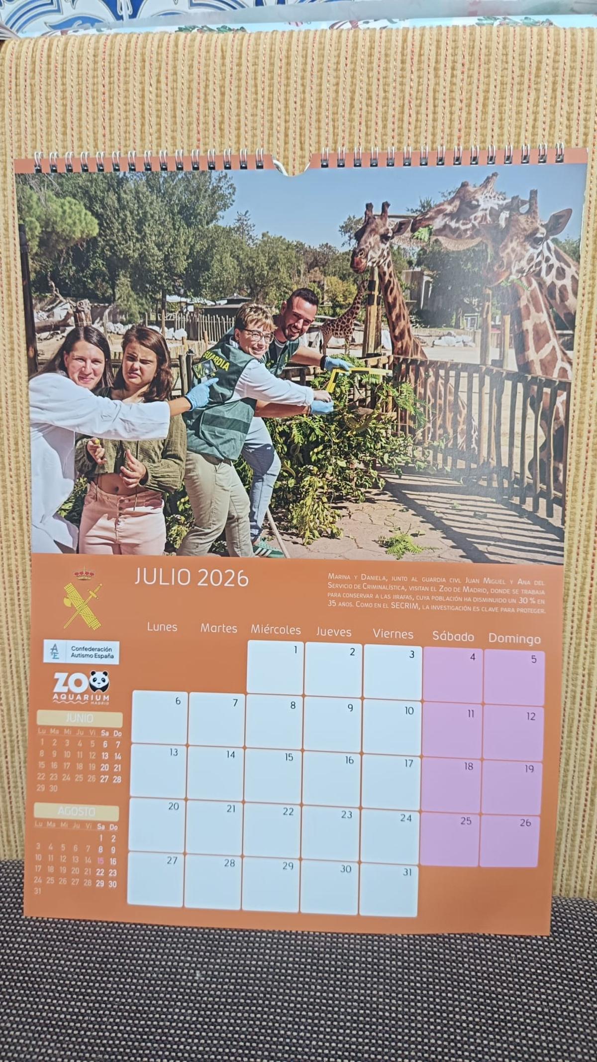 Calendario de la Guardia Civil 2026.