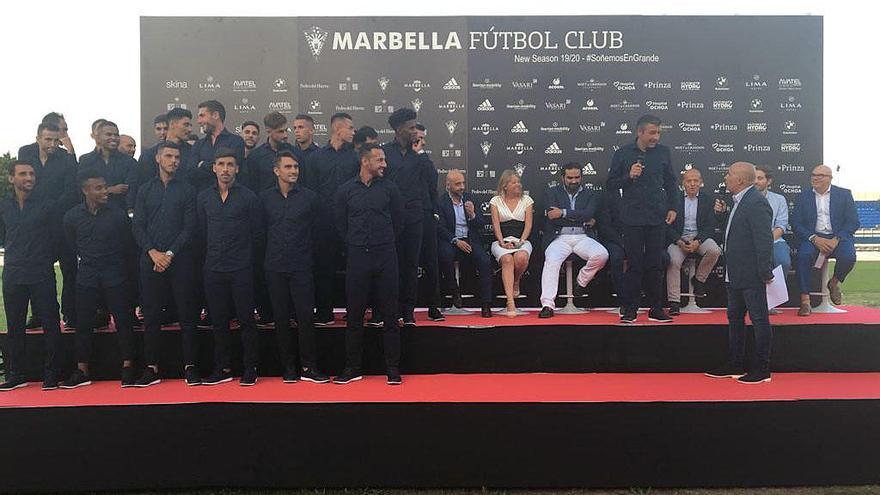 Anoche tuvo lugar el acto de presentación del Marbella FC.