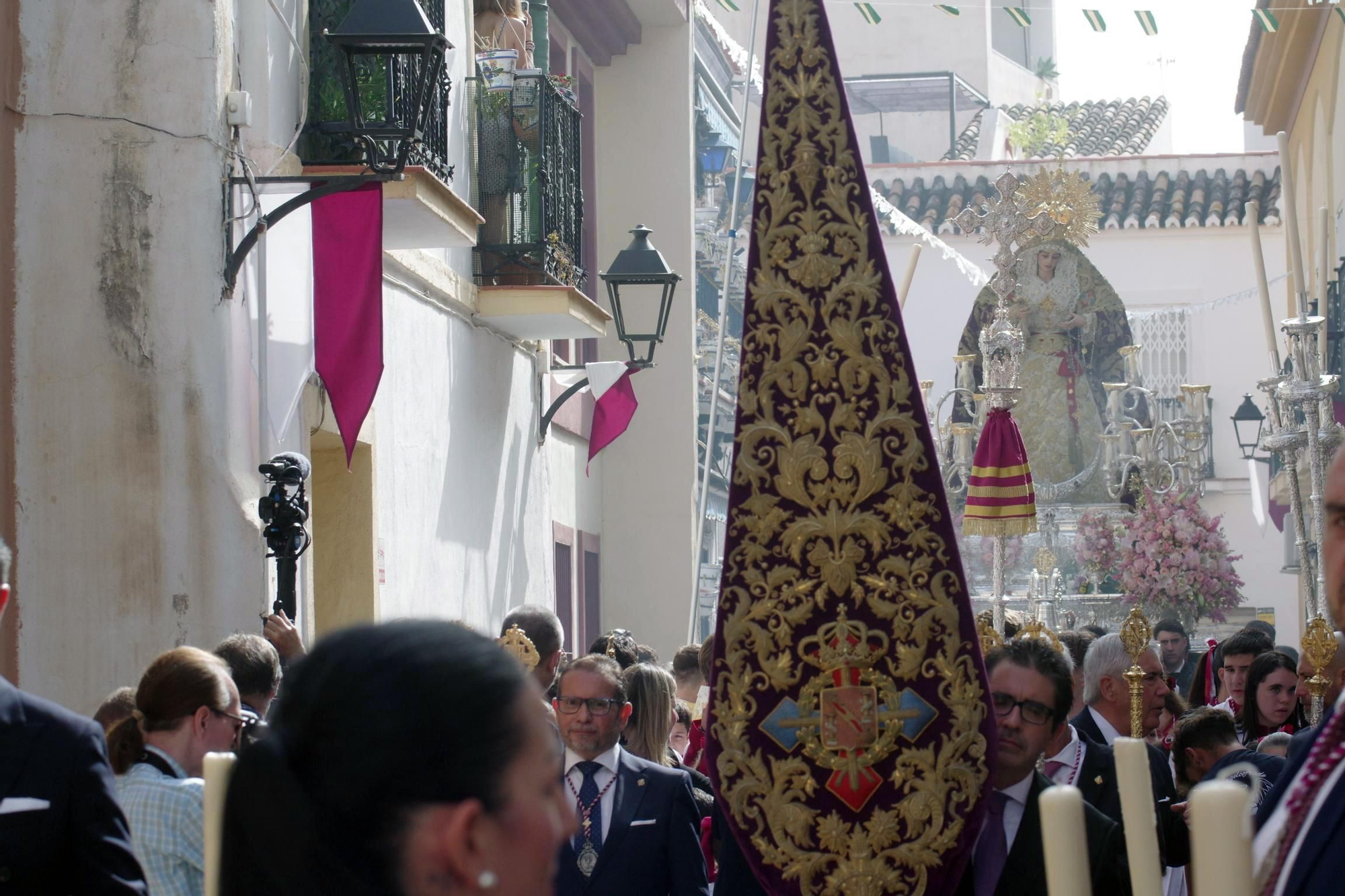 La procesión de la Virgen de la Trinidad este sábado, en imágenes