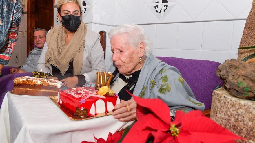Fallece a los 107 años Agustina García, la abuela del sureste de Gran Canaria