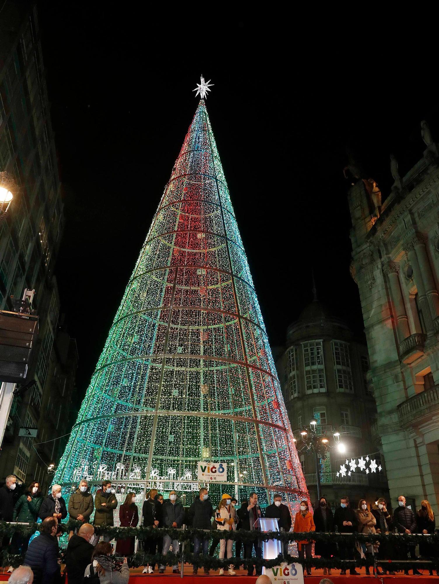 Así se apagaron las luces de Vigo tras una Navidad para la historia