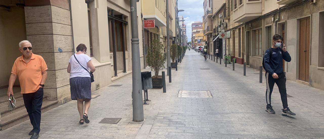 La calle Domínguez Margarit en el casco histórico.