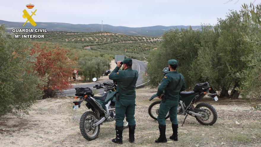 Dos agentes del Seprona de la Guardia Civil de Córdoba, cuerpo encargado de atender el suceso.
