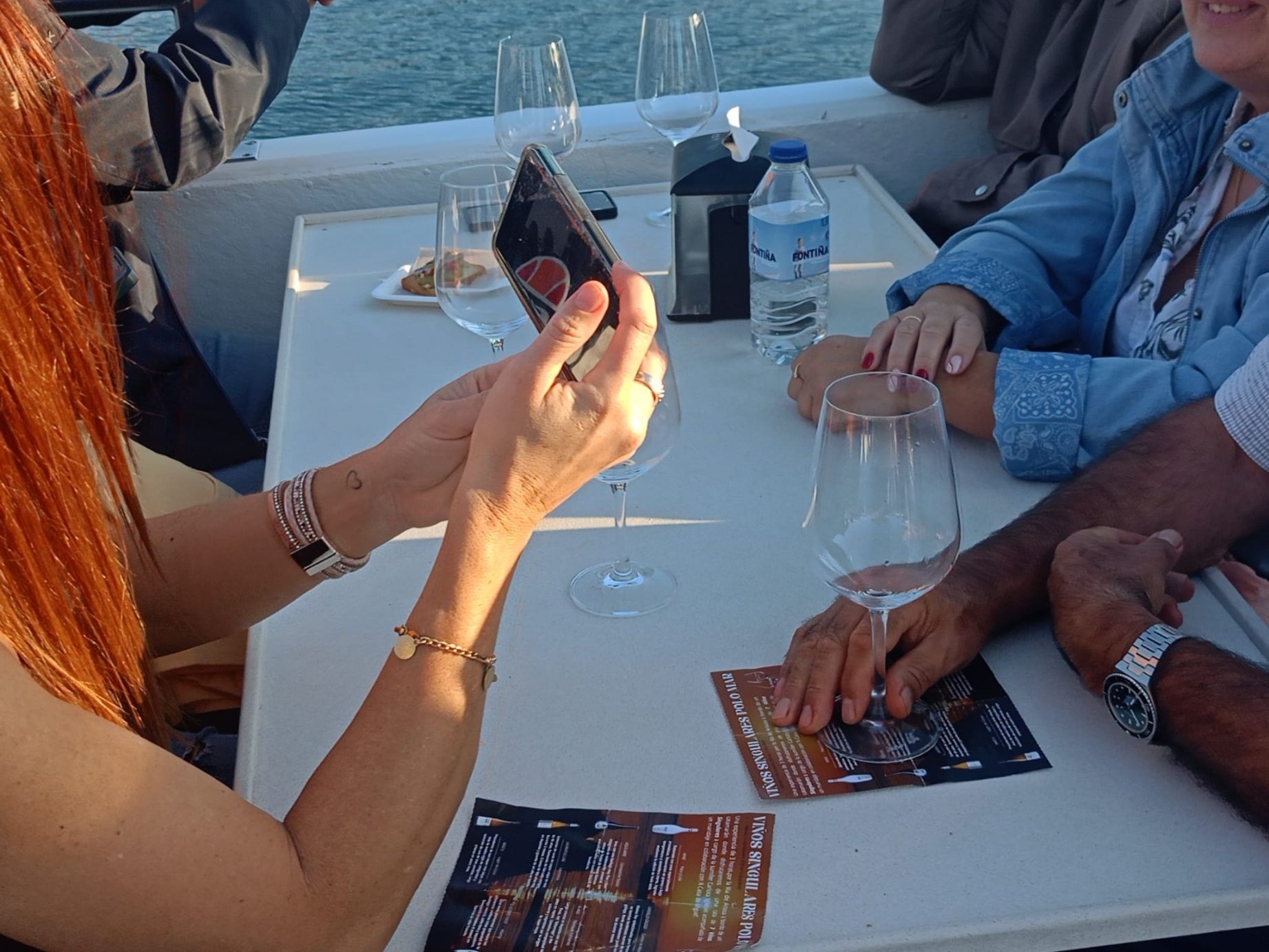 La ruta de «Viños singulares polo mar» a bordo del catamarán «Gran Cormorán Jet», esta tarde-noche.