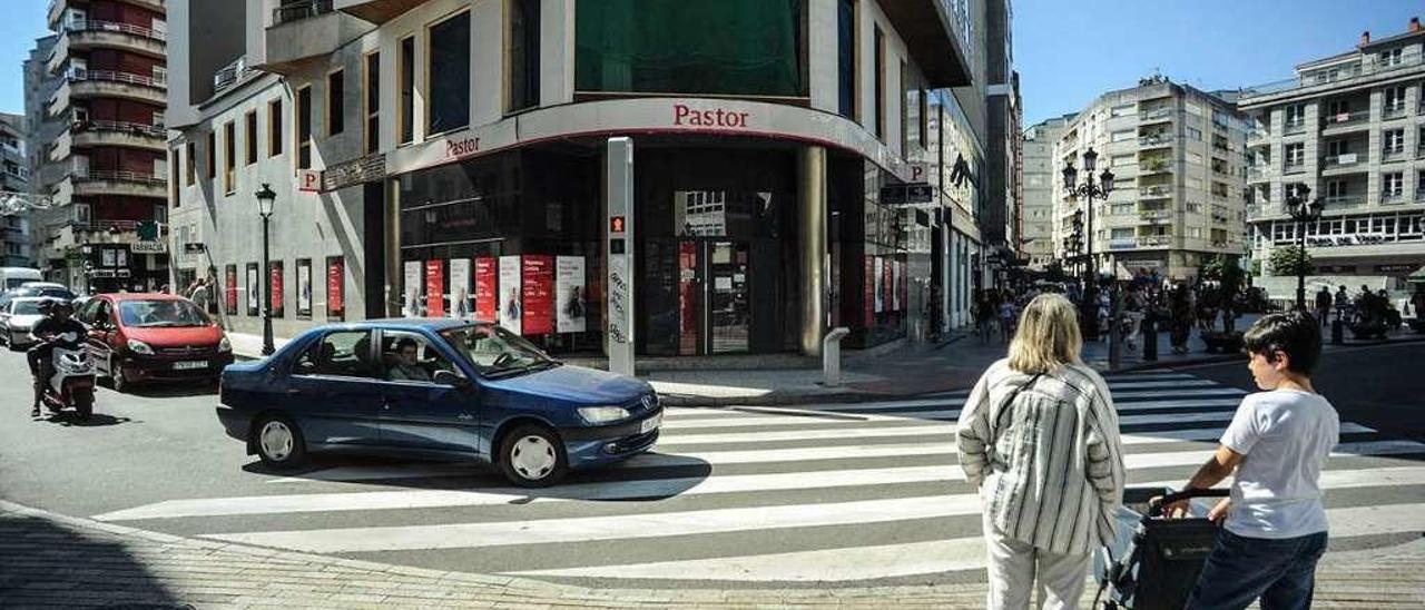 La Praza de Galicia será objeto de peatonalización y humanización. // Iñaki Abella