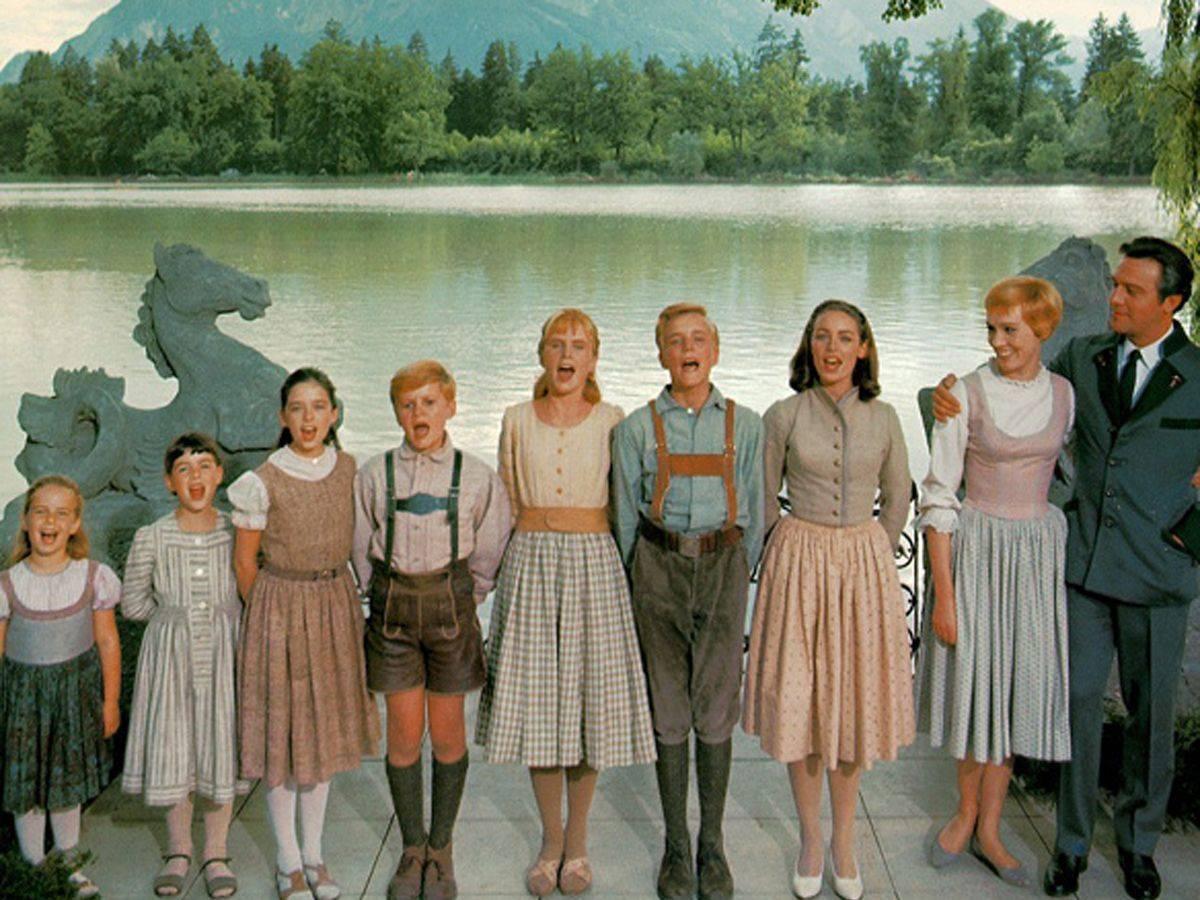 La familia Von Trapp en 'Sonrisas y lágrimas'.