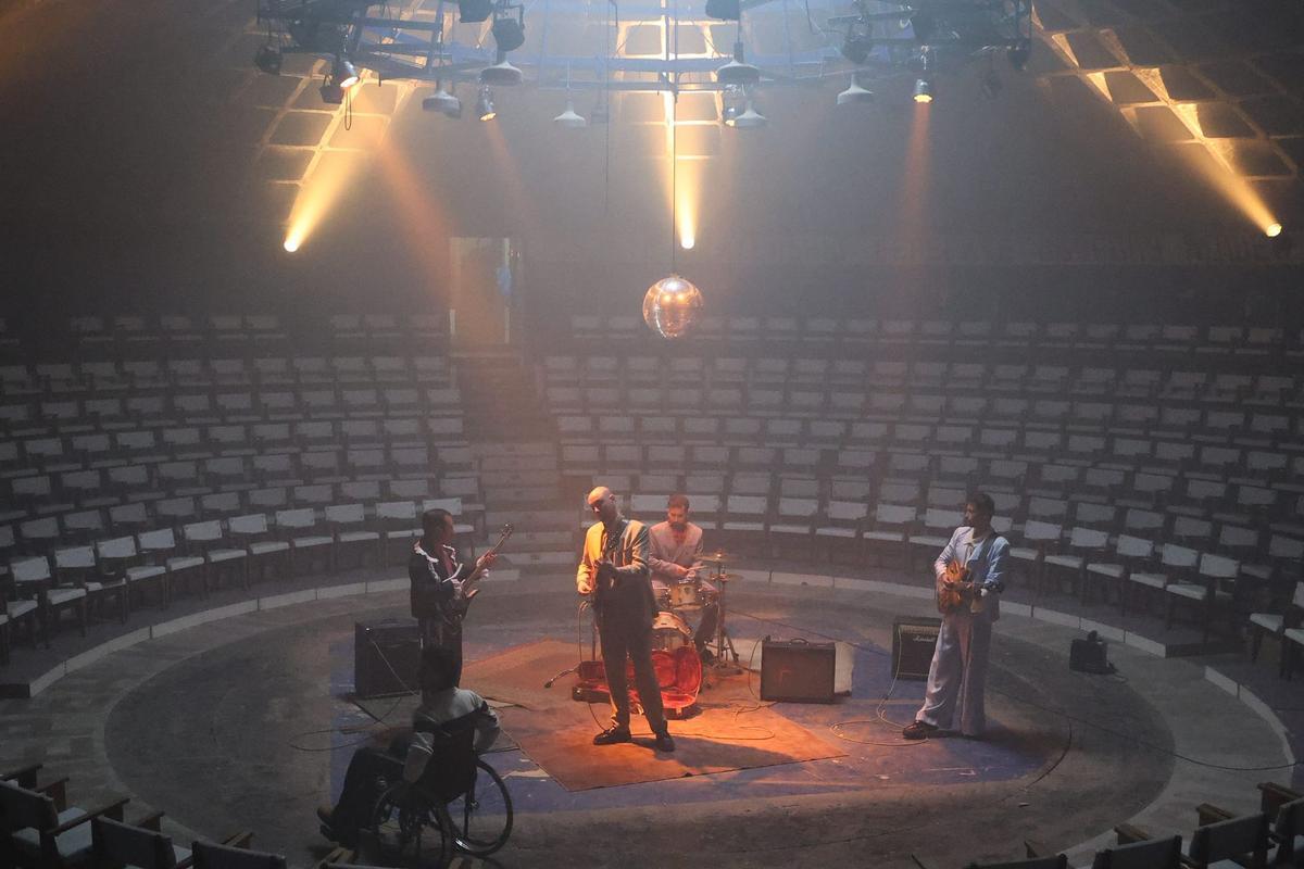 The Rapants unos minutos antes de empezar la grabación