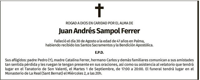 Juan Andrés Sampol Ferrer