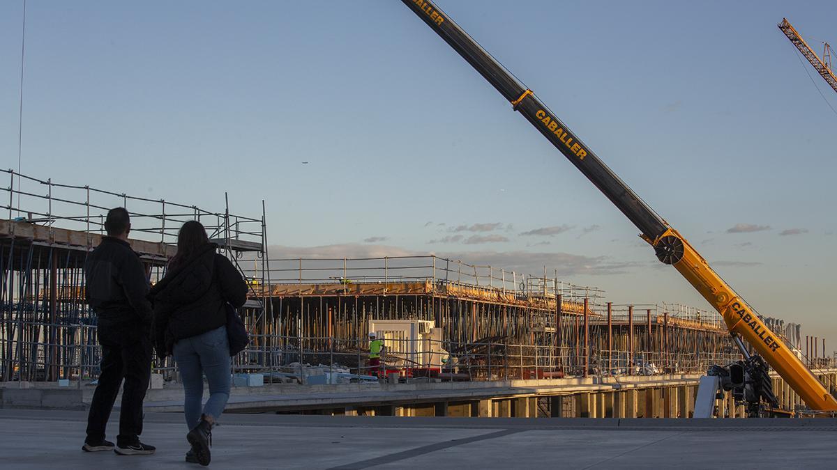 Obras en el Port Olímpic, el futuro balcón gastronómico