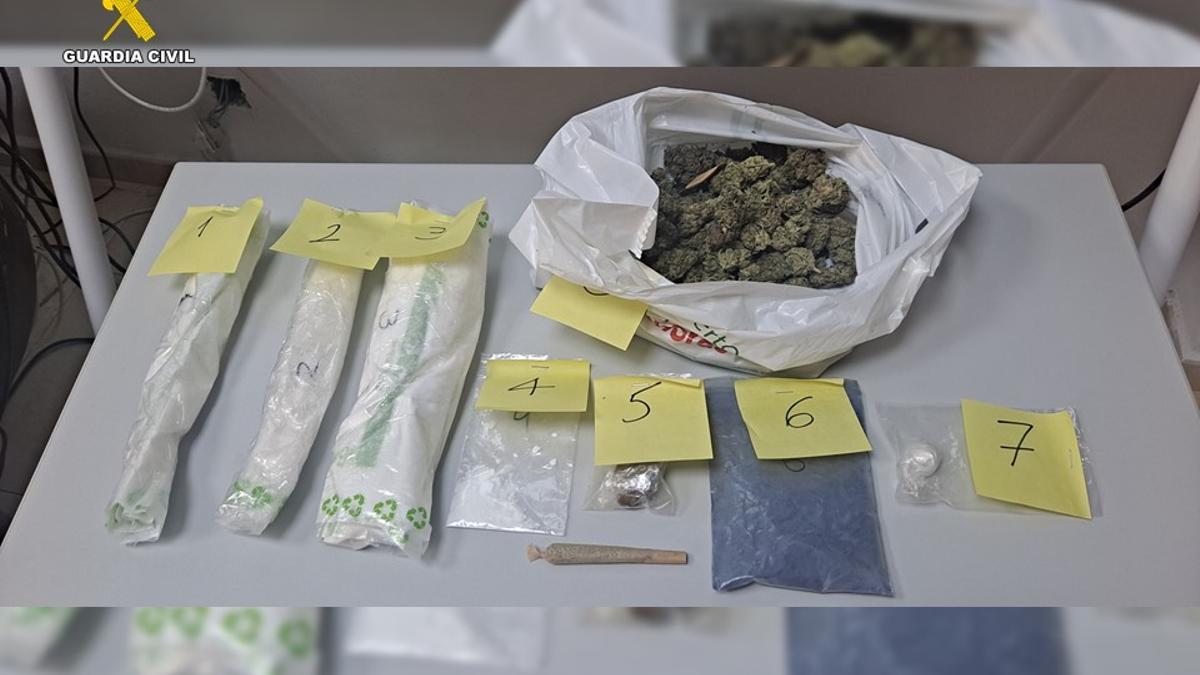 Sustancias encontradas durante el registro.
