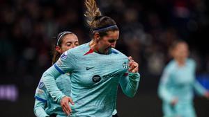 ¡Histórica! Mariona celebra los 100 goles con el Barça