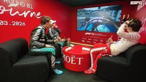 El trío del podio alucinó con el susto de Colapinto en la salida