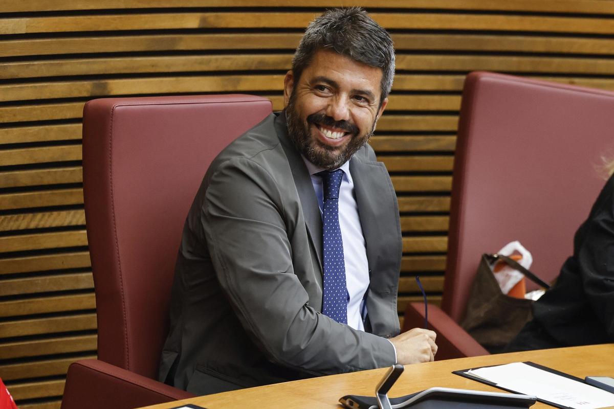 Mazón, esta semana en las Corts.