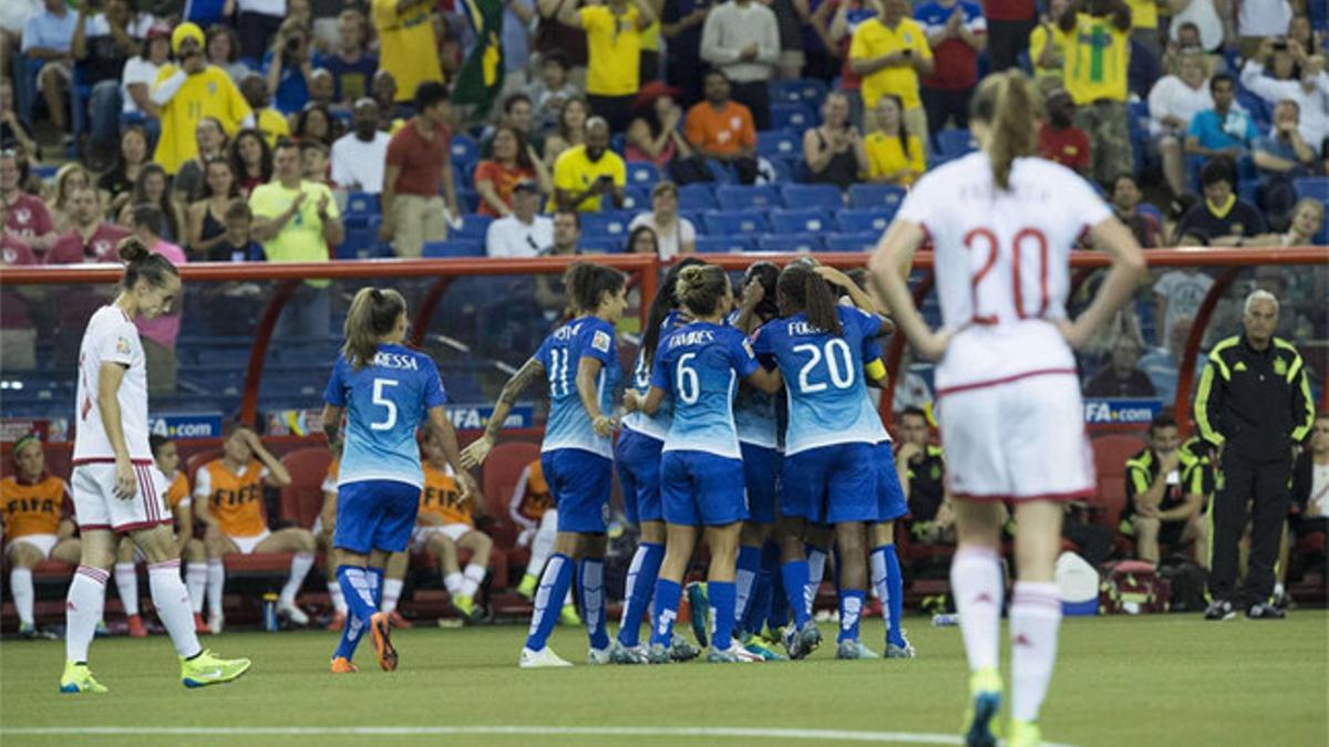 Brasil venció por la mínima a España