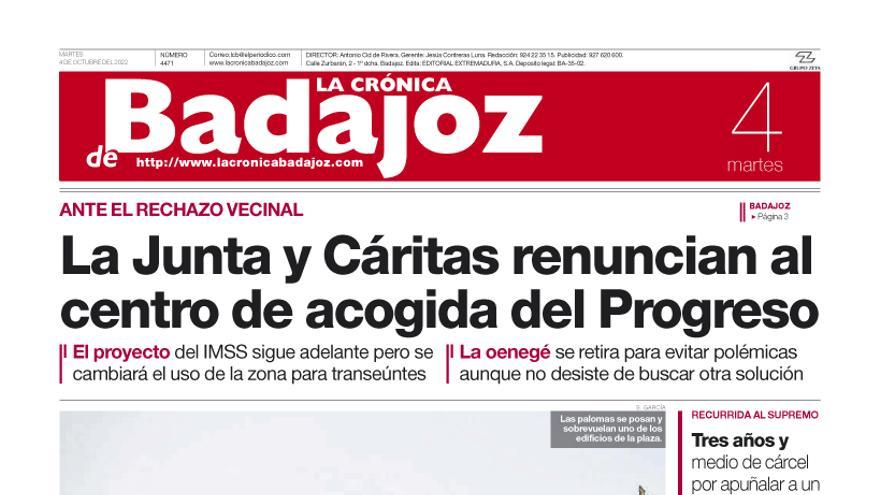 Consulta la portada correspondiente al día 4 de octubre de 2022