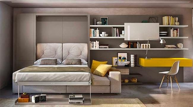La cama mueble sin sujeción a la pared