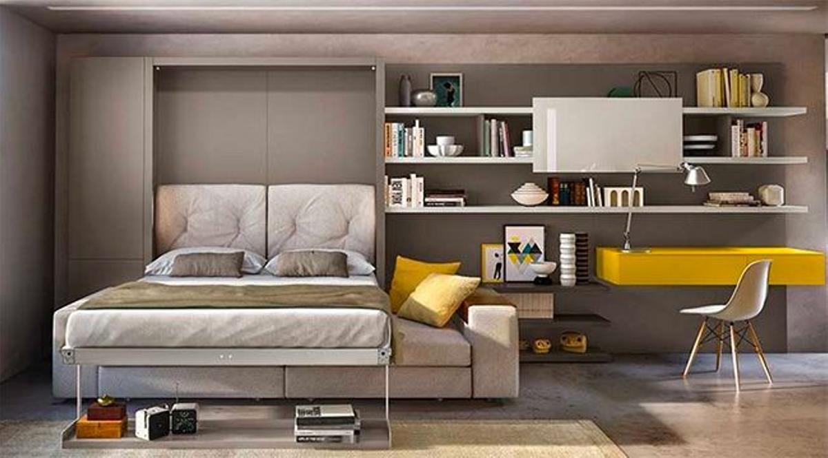 La cama mueble sin sujeción a la pared