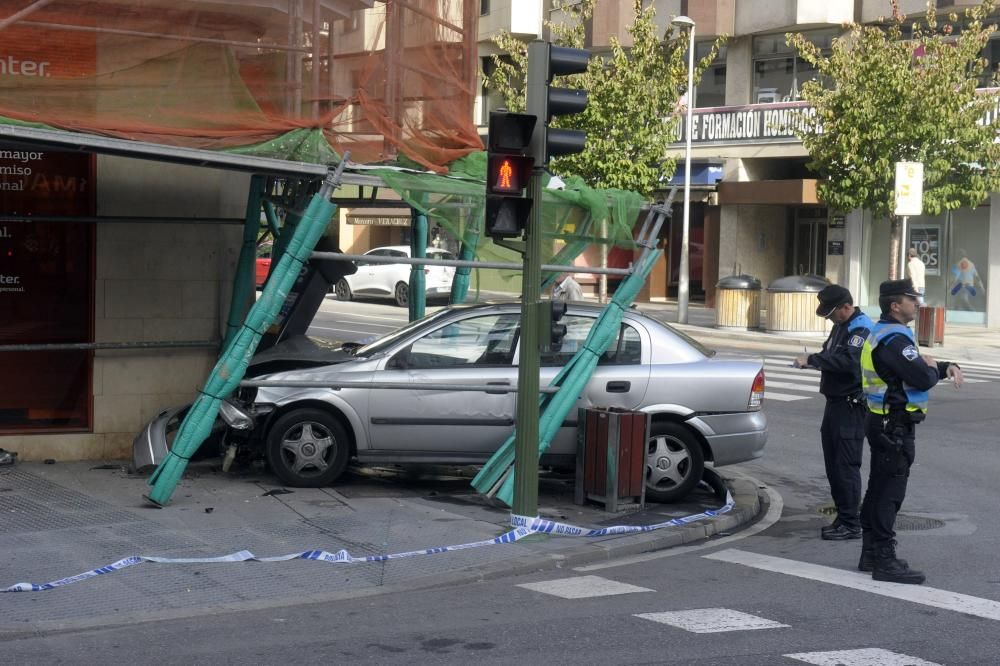 Accidente en la avenida de Oza