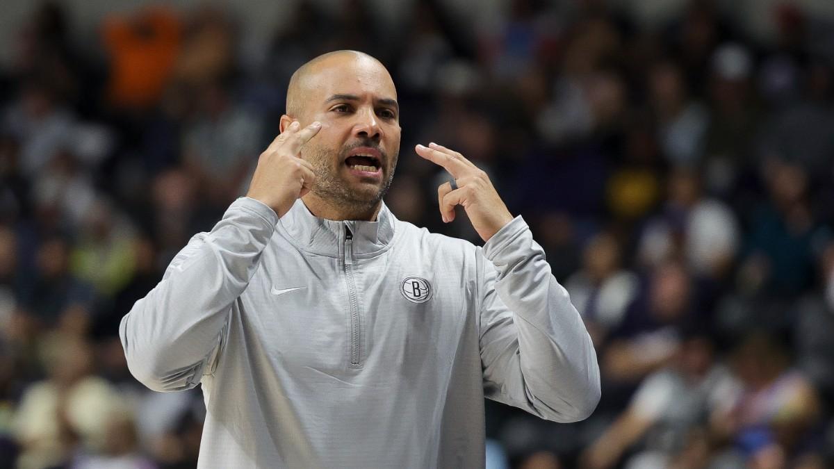 Jordi Fernández, en un partido con los Nets