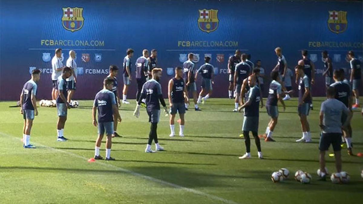 Últimos entrenamientos del Barça antes de viajar a EEUU