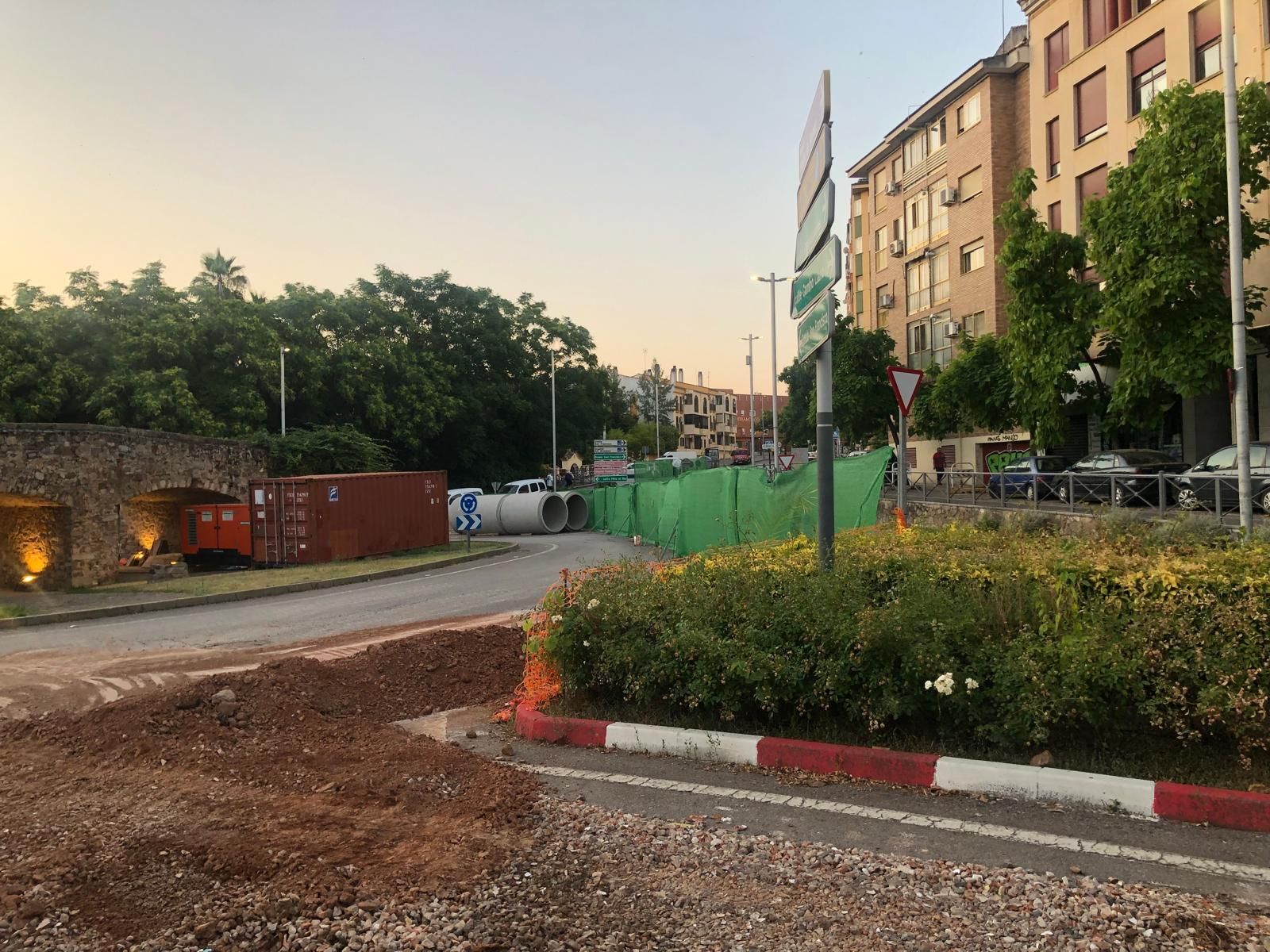 Así avanzan las obras en el puente de San Francisco de Cáceres