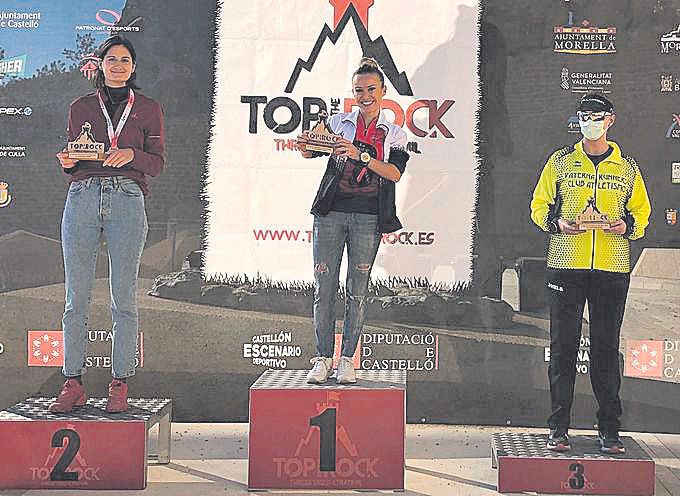 El podio Short: Ana Martínez (1ª), Fortunata (2ª) y Rosa (3ª).