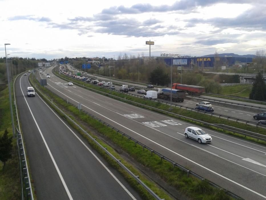 Retenciones en la "Y" por obras en un carril