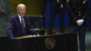 El presidente de EEUU, Joe Biden, este martes durante su discurso ante la Asamblea General de la ONU.