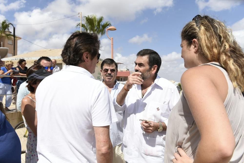 Protestas por el estado del Mar Menor en Los Nieto