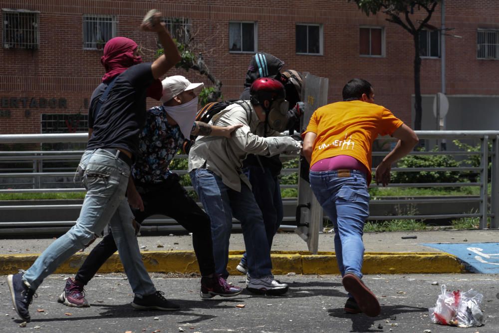 Incidentes en la marcha opositora en Venezuela