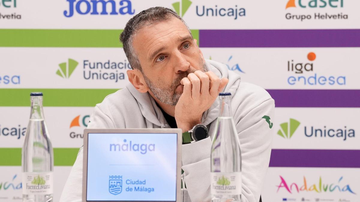 Ibon Navarro, este jueves en rueda de prensa.