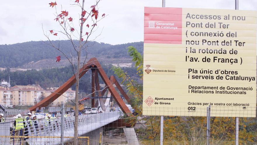 El pont del Ter fa mesos que està en la fase final · Diari de Girona