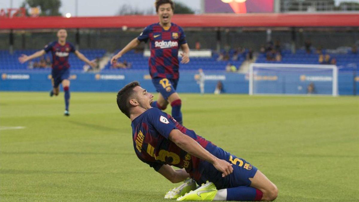 Así celebró Guillem un gol de bandera