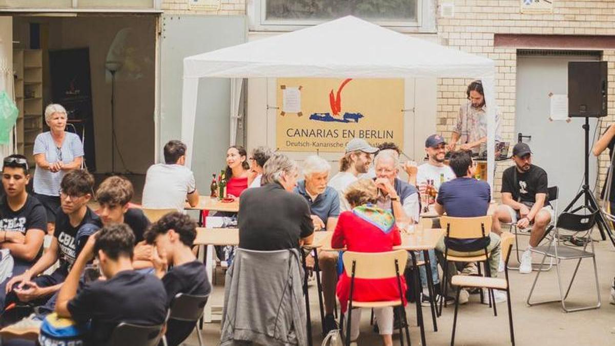 Celebración del Día de Canarias en la sede de la asociación en Berlín, archivo.